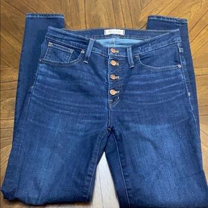 NWOT Madewell Button-fly skinny jeans